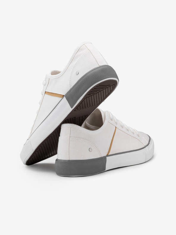 Ombre Clothing Bílé pánské tenisky Ombre Clothing