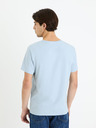 Celio Světle modré pánské basic tričko Celio Neuniv