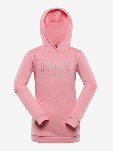 NAX Růžová dětská mikina NAX Colefo