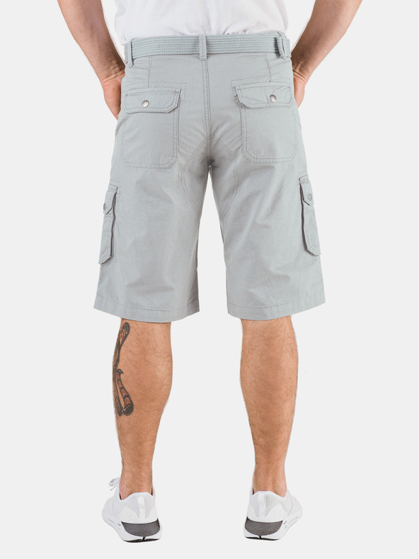 Sam 73 Světle šedé pánské kraťasy s kapsami SAM 73