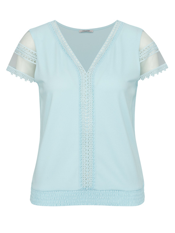 Orsay Světle modré dámské tričko s krátkým rukávem ORSAY