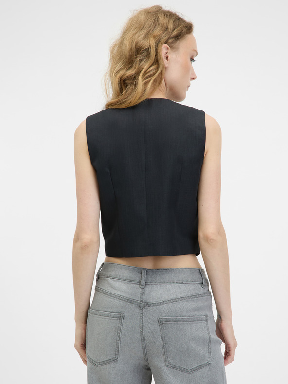 Orsay Tmavě šedá dámská vesta k saku ORSAY