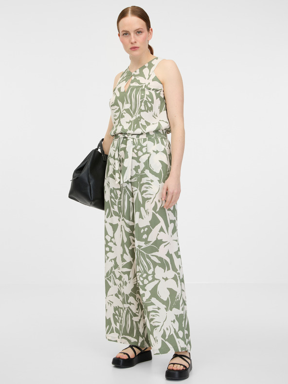 Orsay Khaki dámské široké kalhoty ORSAY