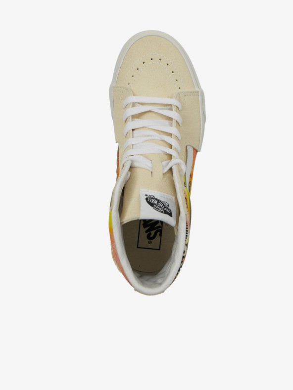 Vans Krémové dámské kotníkové tenisky s motivem Vans Sk8-Hi Orng