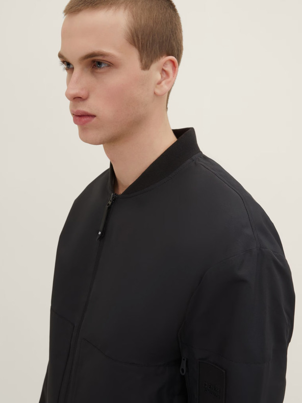 Tom Tailor Denim Černý pánský bomber Tom Tailor Denim