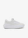 Vans Krémové kostkované semišové tenisky na platformě VANS Old Skool