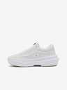 Vans Krémové kostkované semišové tenisky na platformě VANS Old Skool