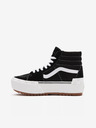 Vans Černo-bílé dámské kotníkové tenisky VANS UA SK8-Hi Stacked