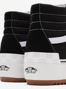 Vans Černo-bílé dámské kotníkové tenisky VANS UA SK8-Hi Stacked