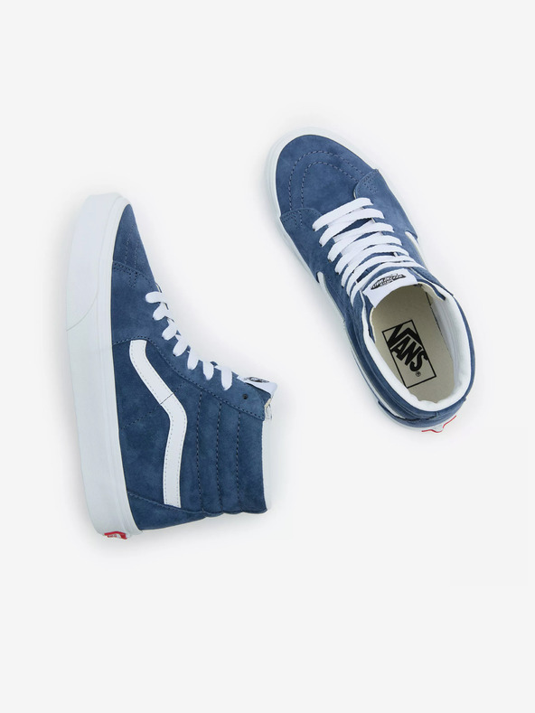 Vans Modré dámské semišové kotníkové tenisky VANS SK8-Hi