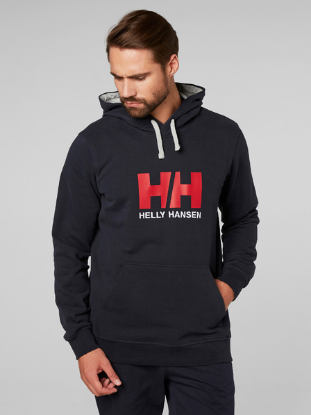 Helly Hansen Tmavě modrá pánská mikina s kapucí HELLY HANSEN HH Logo Hodie