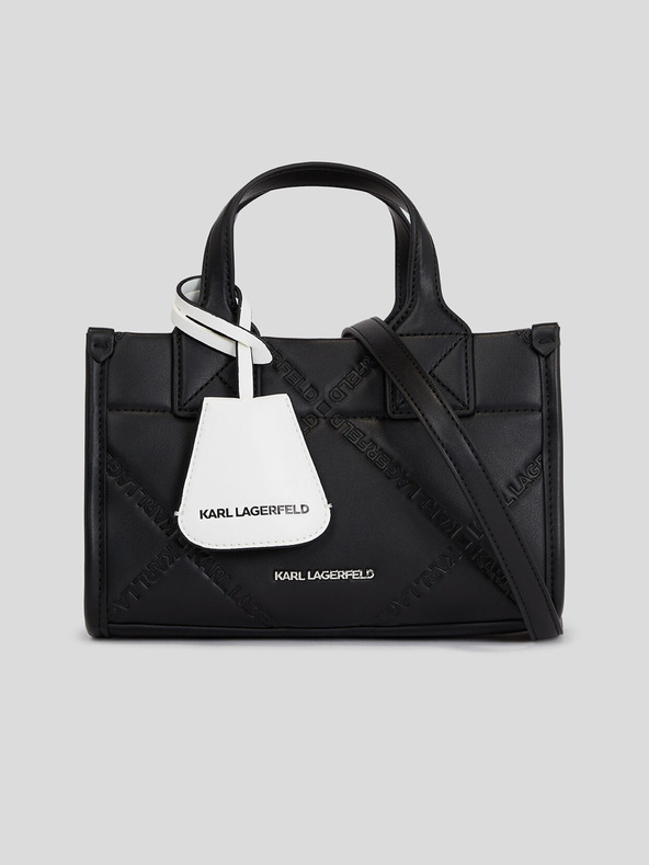 Karl Lagerfeld Černá dámská kabelka KARL LAGERFELD Skuare SM Tote Embossed