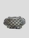 Karl Lagerfeld Bílo-černá dámská vzorovaná kabelka KARL LAGERFELD Monogram Knit