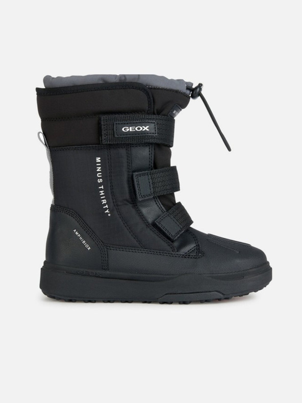 Geox Černá chlapecká zimní obuv Geox Bunshee Pg B A