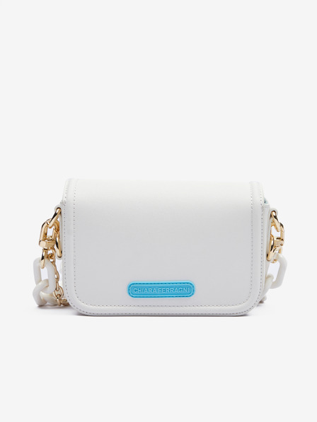 CHIARA FERRAGNI Bílá dámská kabelka CHIARA FERRAGNI Eyelike Bags