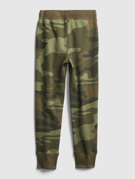 GAP Dětské tepláky fleece logo army GAP