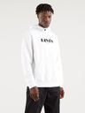 Levi's® Bílá pánská mikina s kapucí Levi's®