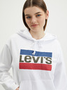 Levi's® Bílá dámská mikina s kapucí Levi's®