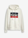 Levi's® Bílá dámská mikina s kapucí Levi's®