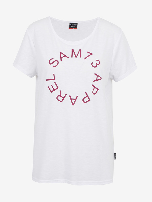 Sam 73 Bílé dámské tričko s potiskem SAM 73 Arias