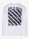 Sam 73 Bílé pánské tričko s potiskem SAM 73
