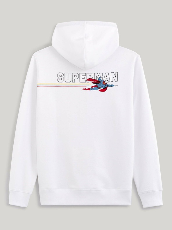 Celio Bílá pánská mikina s potiskem Celio Lvemansw