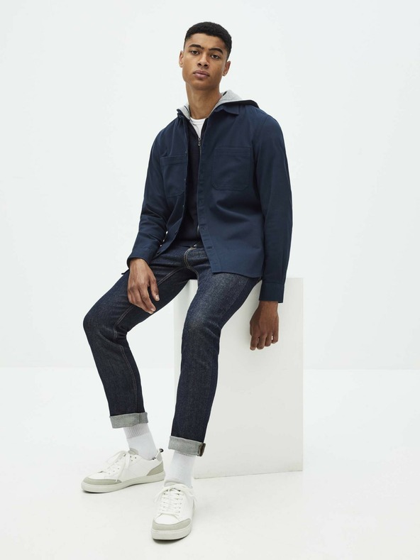 Celio Tmavě modrá košile Celio Sawork