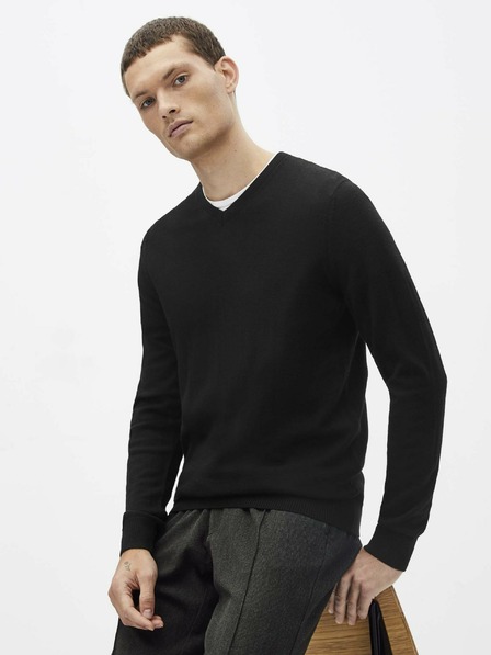Celio Černý vlněný svetr Celio Semeriv