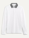 Celio Bílé polo triko Celio Sessicoml