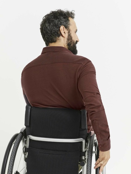 Celio Vínová pánská žíhaná košile s kapsou Celio