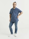 Celio Modré pánské vzorované polo tričko Celio