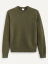 Celio Khaki pánský vzorovaný svetr Celio