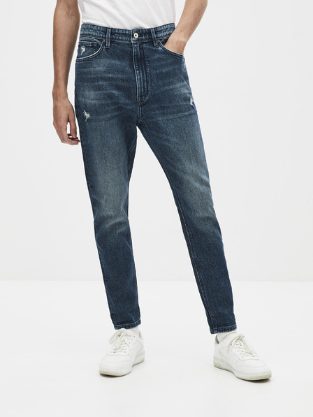 Celio Tmavě modré straight fit džíny Celio Sonewfit