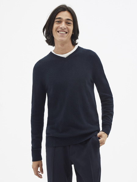 Celio Tmavě modrý basic svetr Celio Sebase
