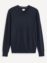 Celio Tmavě modrý basic svetr Celio Sebase