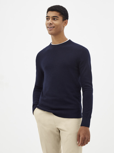 Celio Tmavě modrý basic svetr Celio Sesweet