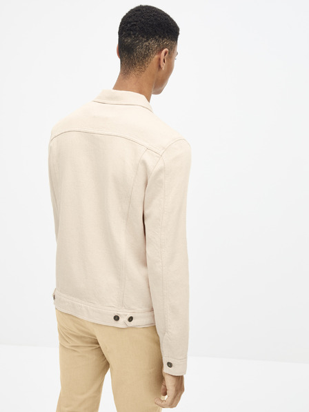 Celio Krémová džínová bunda Celio Arucha