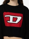 Diesel Černý dámský vzorovaný cropped svetr Diesel