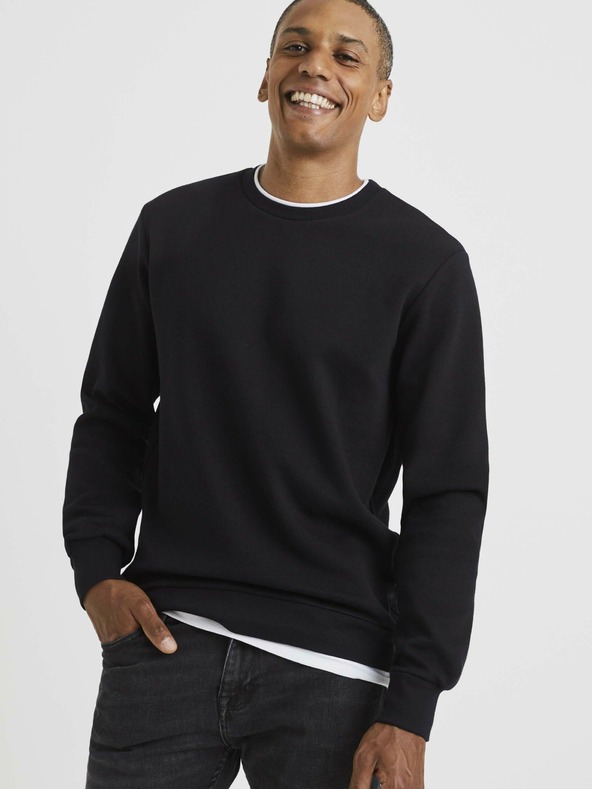 Celio Černá basic mikina Celio Vedoubleco
