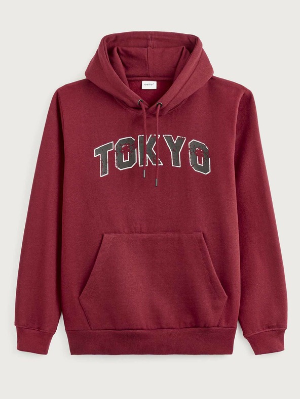 Celio Vínová mikina s kapucí Celio Vetokyo