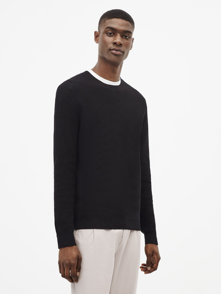 Celio Černý basic svetr Celio Tepic