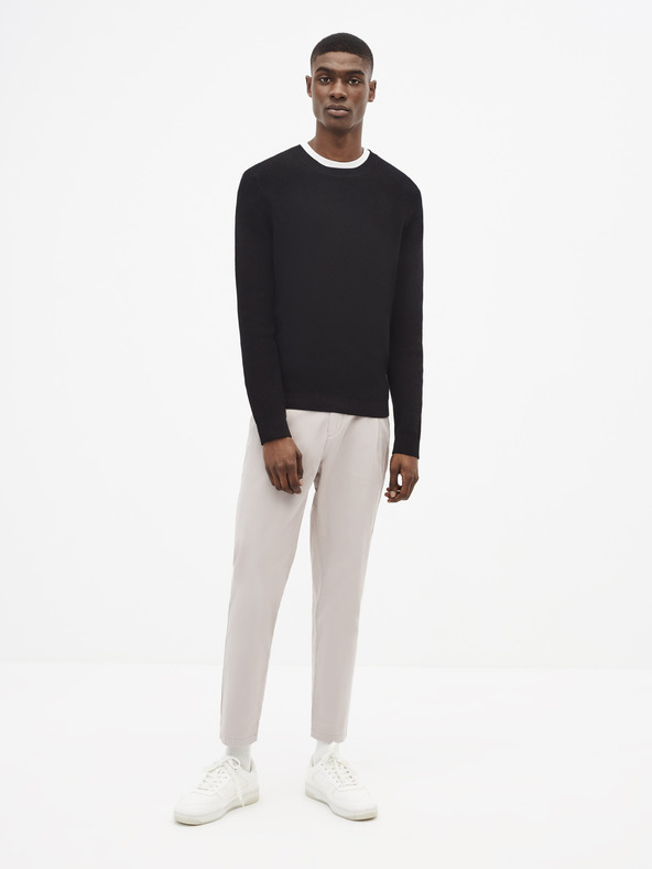 Celio Černý basic svetr Celio Tepic