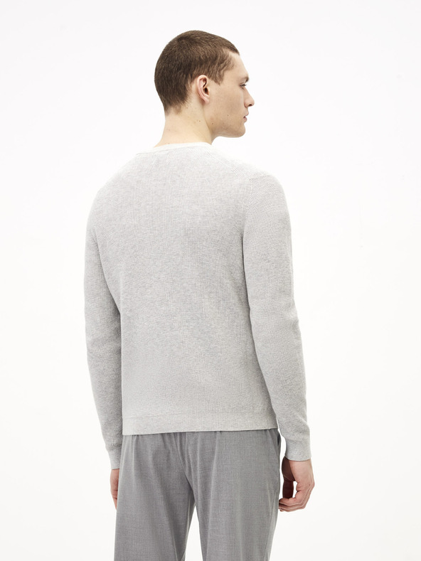 Celio Světle šedý basic svetr Celio Tepic