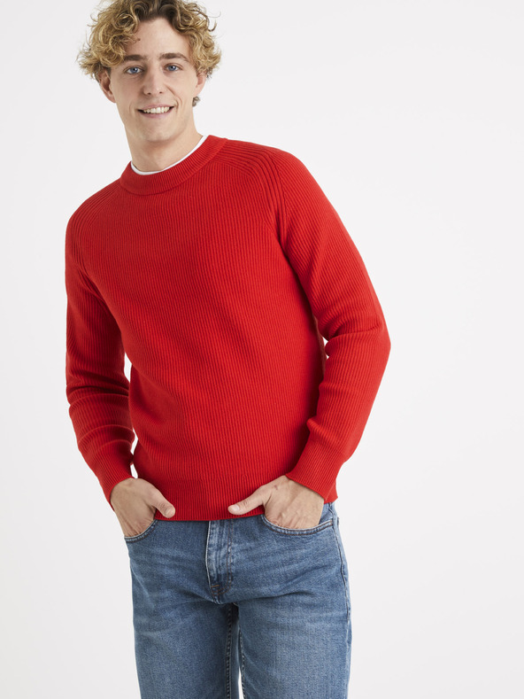 Celio Červený svetr Celio Terzo