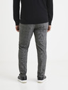 Celio Šedé kostkované kalhoty Celio Volouis2