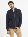Celio Tmavě modrá basic mikina Celio Vezipper
