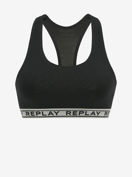 Replay Černá dámská sportovní podprsenka Replay