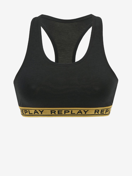 Replay Černá dámská sportovní podprsenka Replay