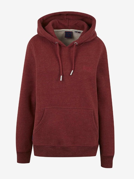 SuperDry Vínová dámská mikina s kapucí Superdry