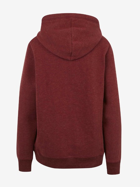 SuperDry Vínová dámská mikina s kapucí Superdry